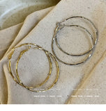 Gold Thin Hoop Earrings