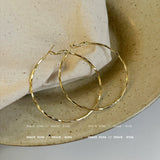 Gold Thin Hoop Earrings