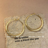 Silver Teardrop Hoop Earrings