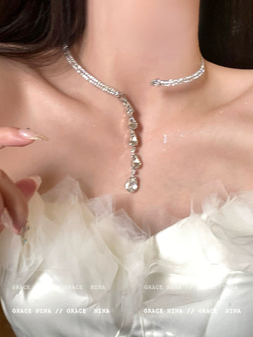 Sparkly Choker-style Drop Earrings