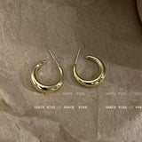 Gold Huggie Hoop Earrings