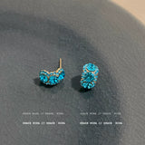 Turquoise Teardrop Stud Earrings