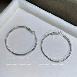 Silver Oversized Hoop Earrings