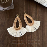 Yellow Daisy Floral Drop Earrings