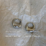 Two-tone Gold Huggie Hoop Earrings