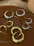 Gold Huggie Hoop Earrings