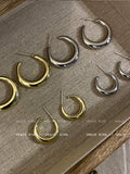 Gold Huggie Hoop Earrings