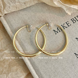 Silver Teardrop Hoop Earrings