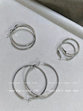 Silver Oversized Hoop Earrings