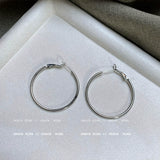 Silver Oversized Hoop Earrings