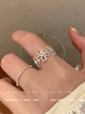 Silver Chain Stackable Rings