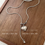Silver Heart Pendant Necklace