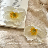 Yellow Daisy Floral Drop Earrings