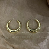 Gold Huggie Hoop Earrings