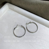 Silver Oversized Hoop Earrings