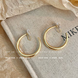 Silver Teardrop Hoop Earrings