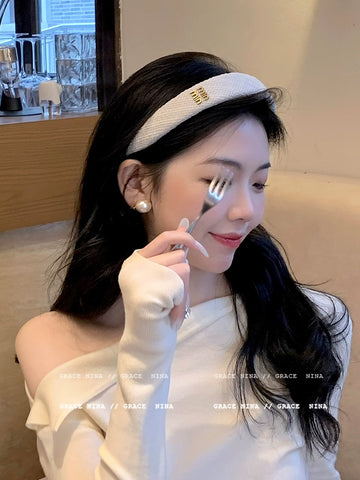 Beige Pearl Headband