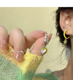 Asymmetric Heart & Star Earrings