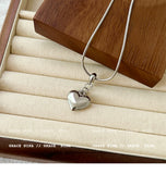 Silver Heart Pendant Necklace